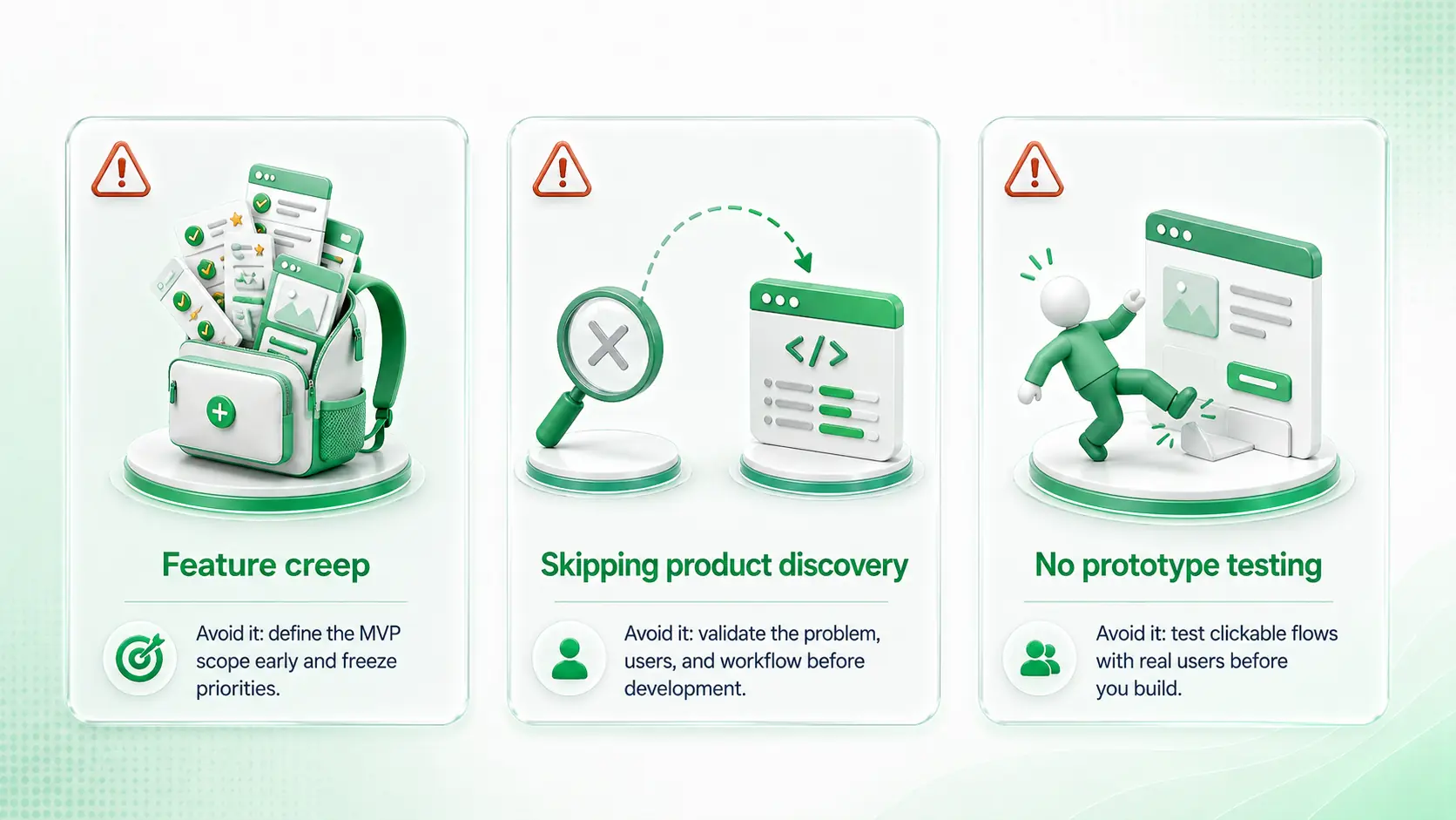 Common MVP development mistakes to avoid