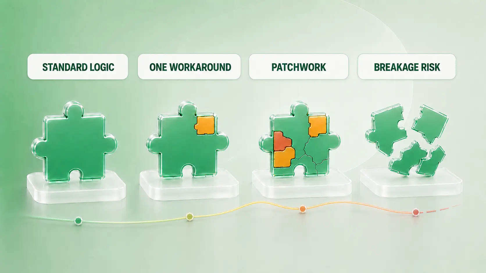 No-code workarounds leading to system breakage
